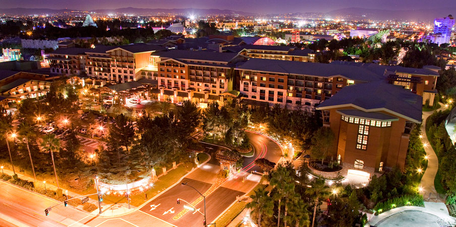 Bird's-eye view of Disney's Grand California Hotel & Spa